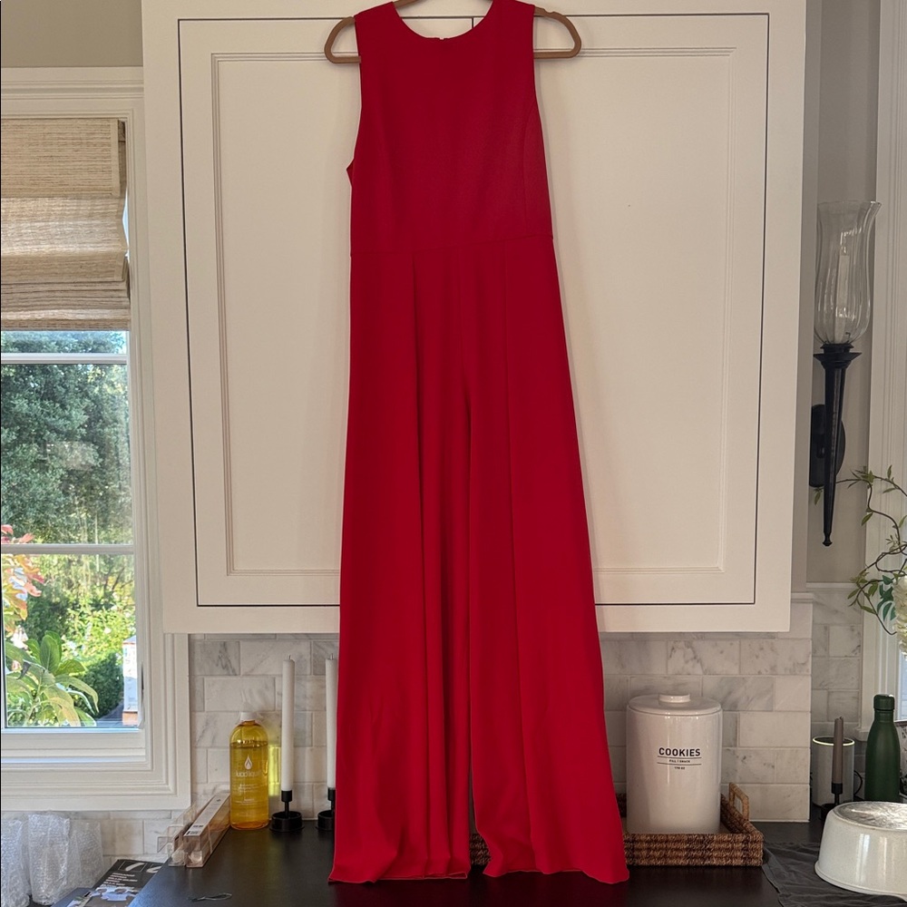 Alice and Olivia Elegant Red Sleeveless Jumpsuit size 10